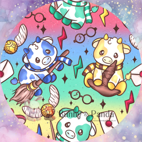 HP Cows Rainbow FABRIC & KNITS