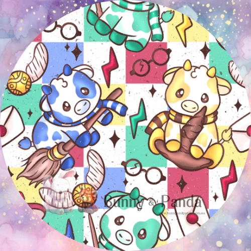 HP Cows (Multicolour Checker) WOVEN & CANVAS
