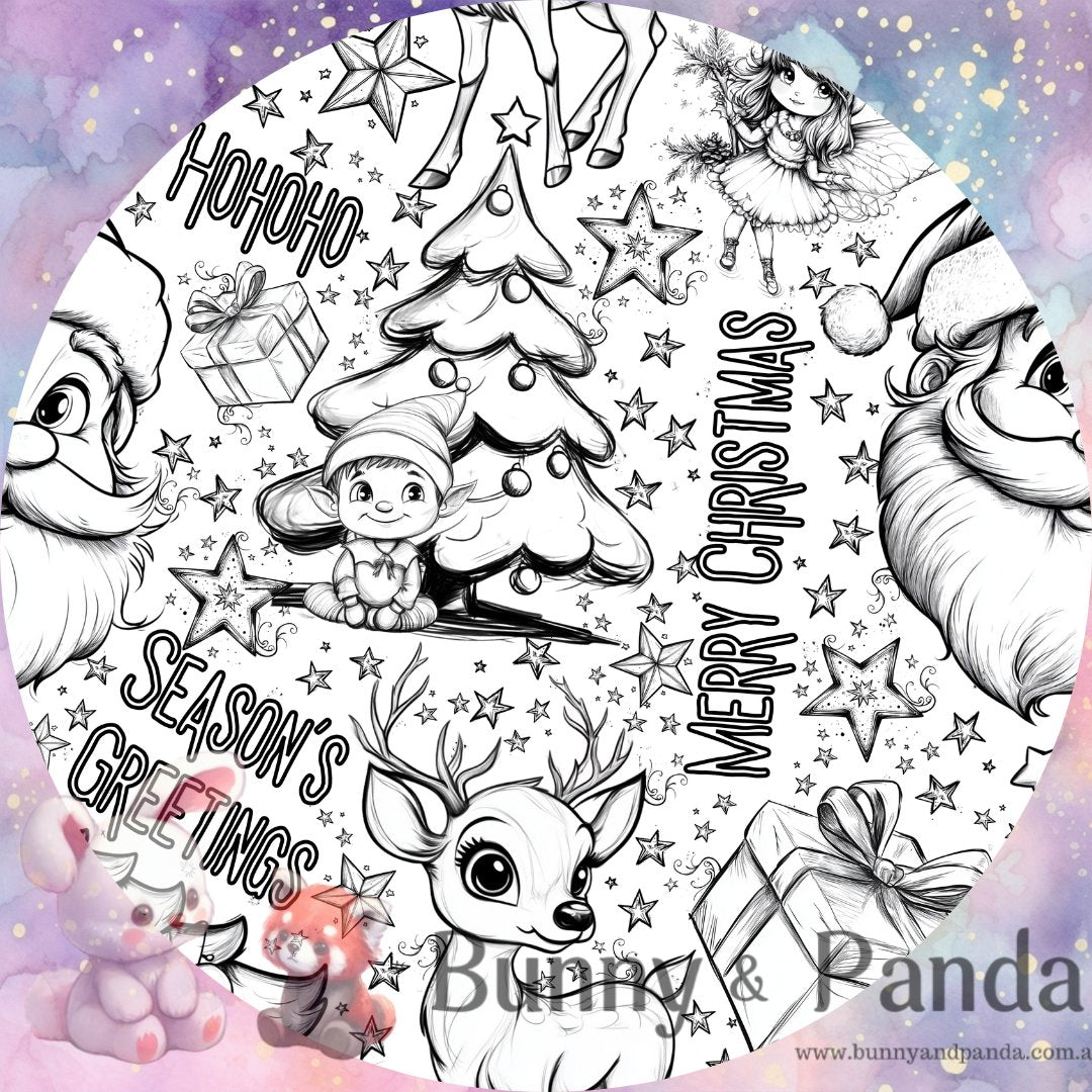 Holiday Colouring | Cotton Canvas | INSTOCK