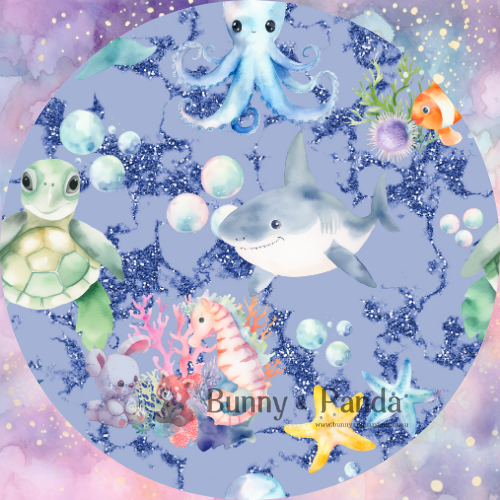 R10 Ocean Animals Blue Marble - VINYL