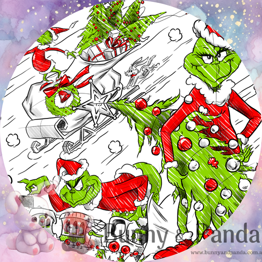 grinch sketch