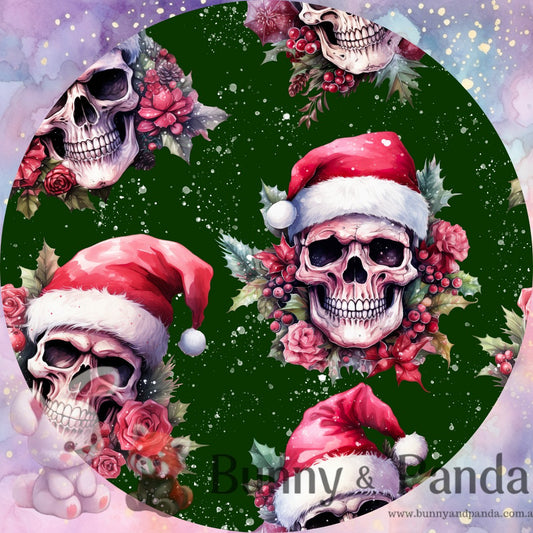 Santa Skull (Green)