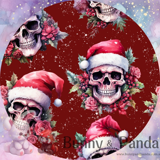 Santa Skull (Red)