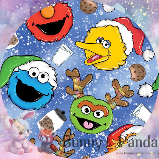 Puppet Monster Christmas Cookies (Blue Sparkle)  | CL 220 | INSTOCK