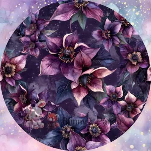 R10 Midnight Blooms - FABRIC & KNITS