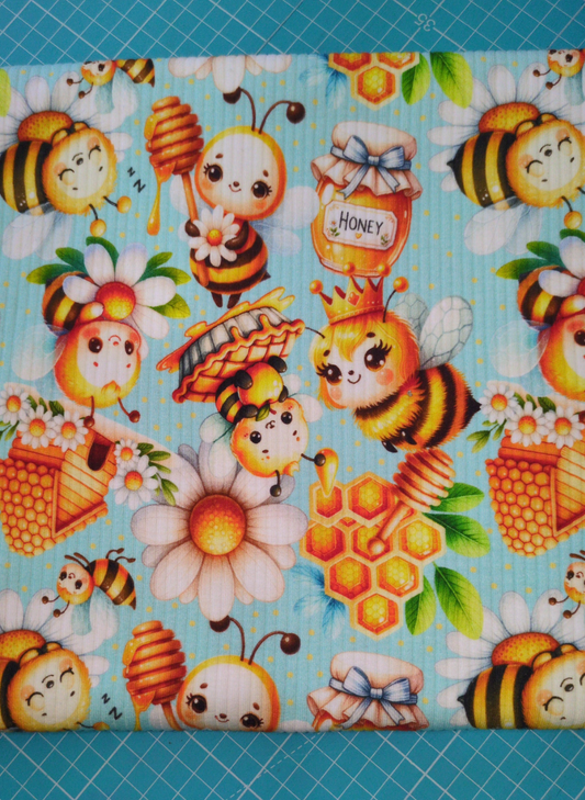 Honey Bees | Rib Knit  | INSTOCK
