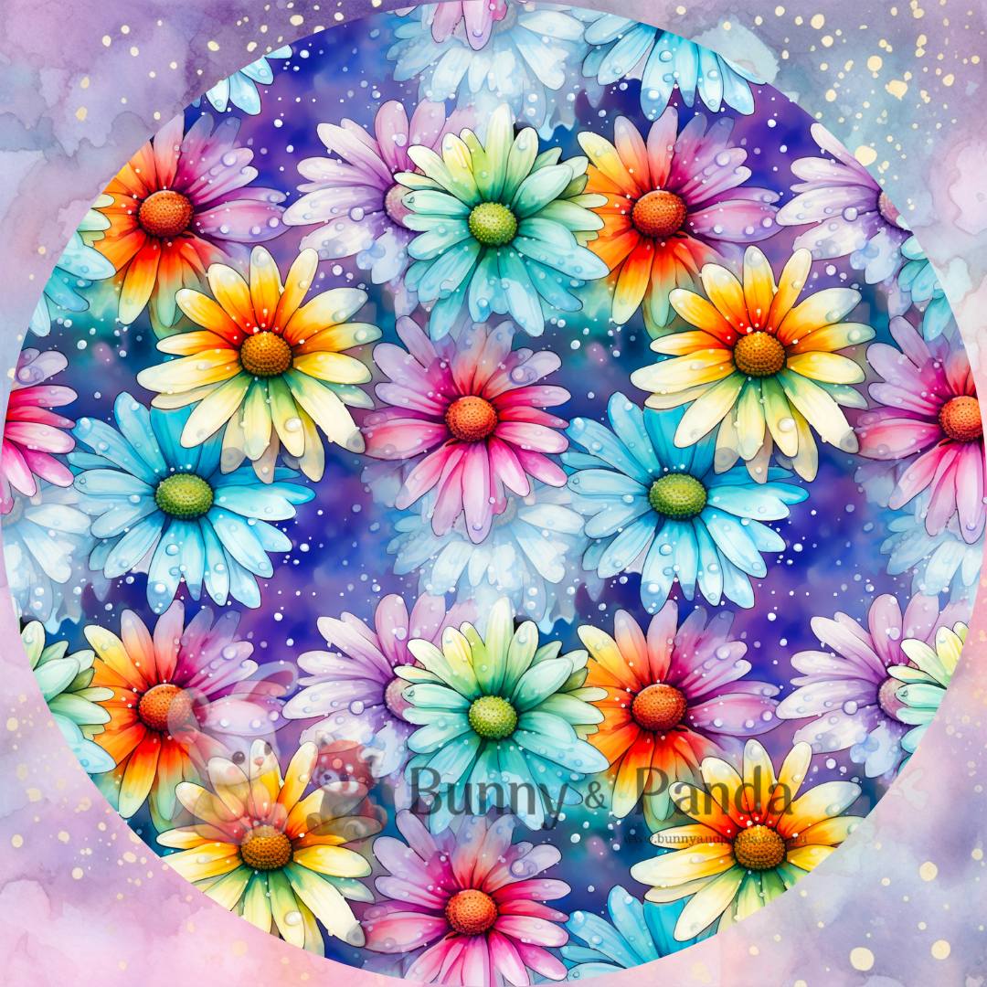 R9 Rainbow Daisies - WOVEN & CANVAS