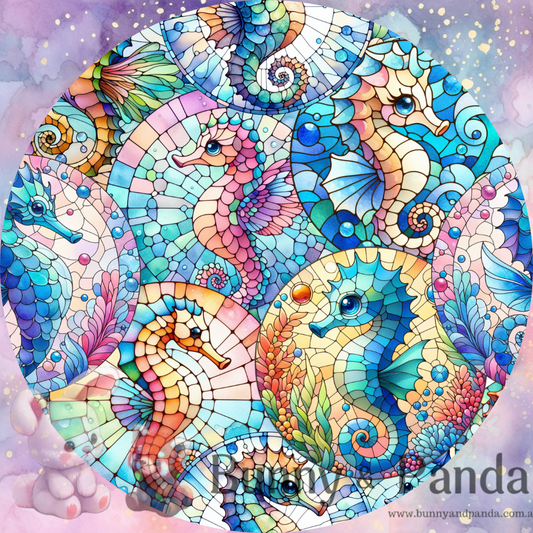R 14 Sea Horse Glass